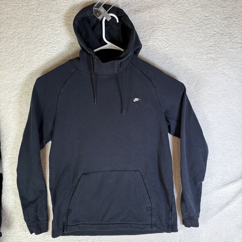 Nike Pullover Hoodie Mens Large Black Sportswear Fleece Cowl Neck 805128-010